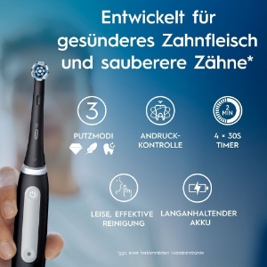 Oral-B iO Series 3 Elektrische Zahnbürste, Matt Black 