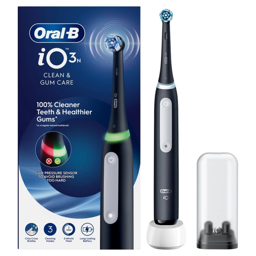 Oral-B iO Series 3 Elektrische Zahnbürste, Matt Black 