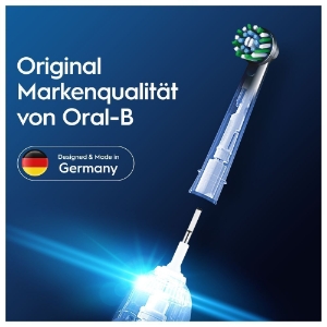 Oral-B Pro CrossAction Aufsteckbürsten Schwarz 10er  für elektrische Zahnbürste, X-förmige Borsten