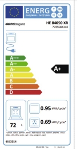 Elektrabregenz HE 84090 XR Multifuktionsherdset 60cm EEk: A+