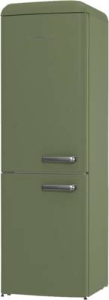 Gorenje ONRK619DOL-L Kühl-/Gefrierkombination Grün Stand NoFrost (BxHxT) :600x1940x661mm 