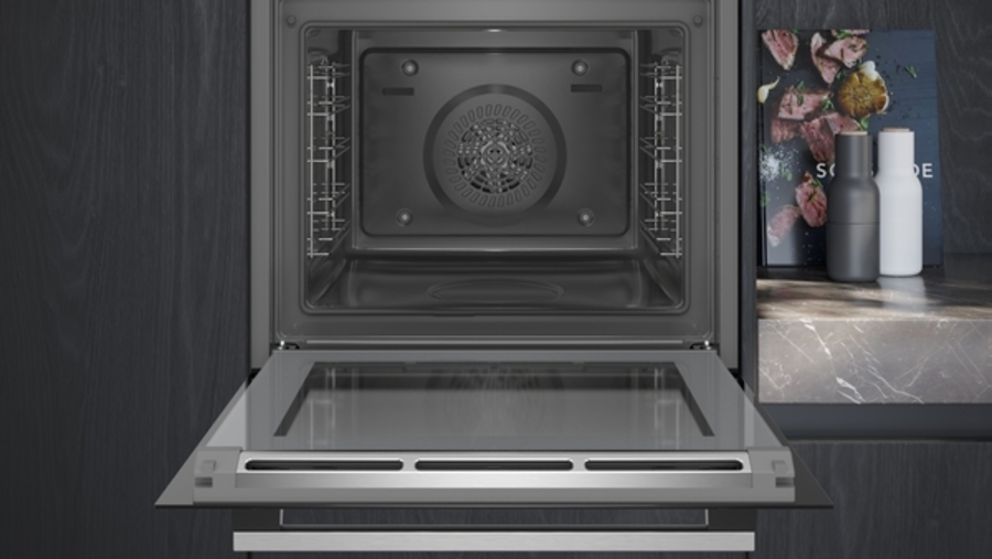 Siemens HR574ABR0 iQ300 Einbau-Backofen mit Dampfunterstützung 60cm Edelstahl