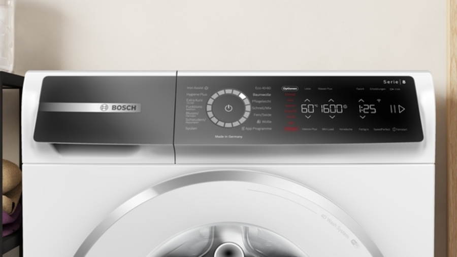 Bosch EXCLUSIV WGB256090 Waschmaschine Stand 10kg, 1600U/min weiß
