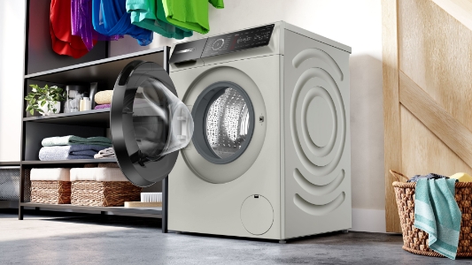 Bosch WGB2560X0 Waschmaschine Stand 10kg, 1600U/min Silber-Inox 