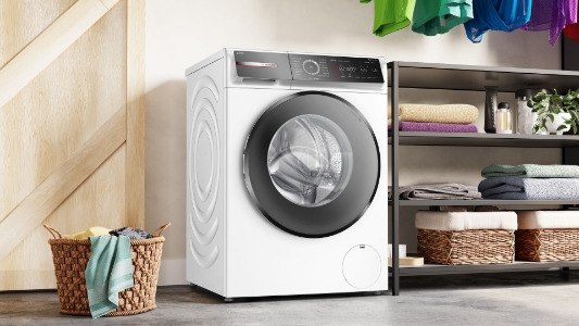 Bosch WGB256A40 Waschmaschine Stand 10kg, 1600U/min weiß i-DOS,i-DOS mit Waschmittelscan