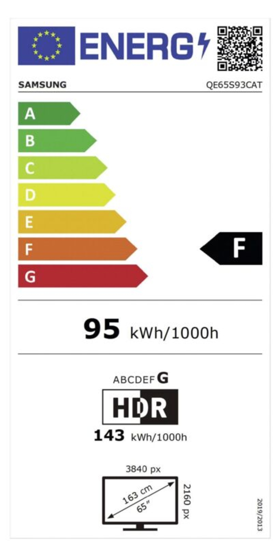 Samsung QE65S93C Ultra HD Quantum HDR OLED-TV 65" SmartTV Fernseher