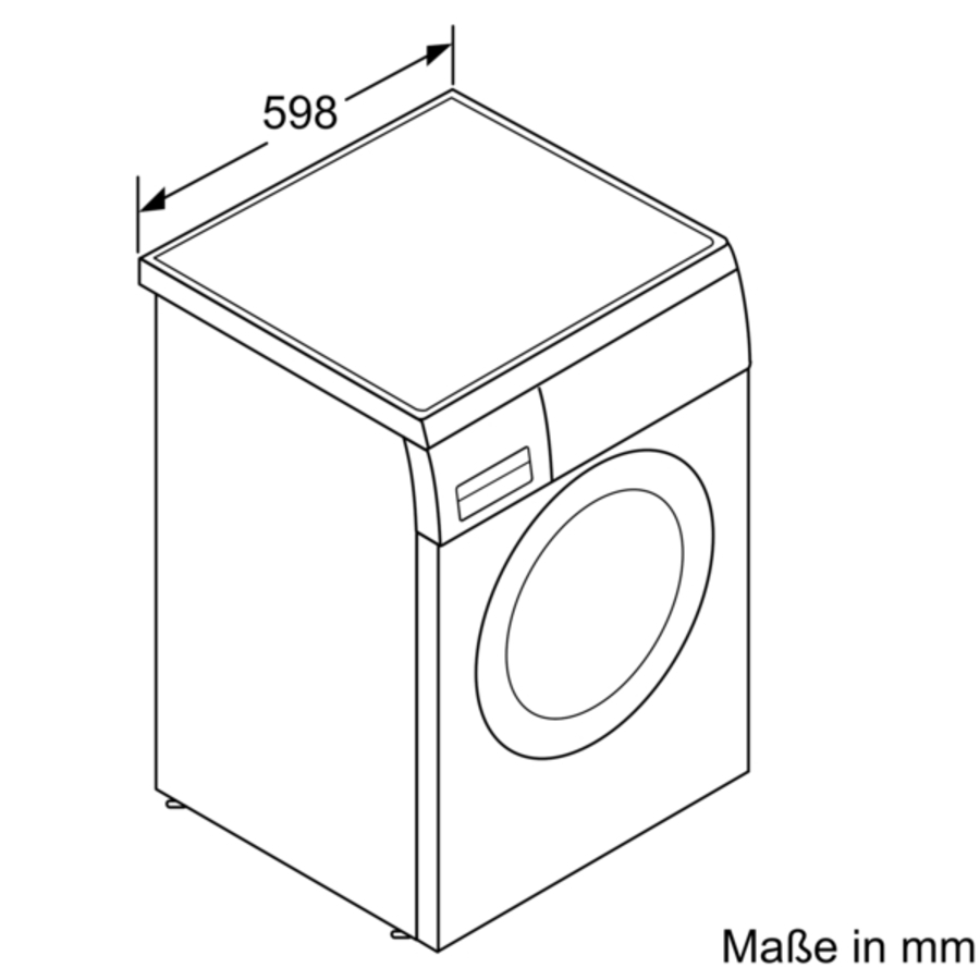 Bosch EXCLUSIV WUU28T98WM Waschmaschine Stand 8kg, 1400U/min unterbaufähig weiß
