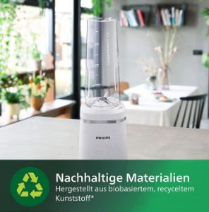 Philips HR2500/00 5000 Series Eco Conscious Edition Standmixer Seiden-Weiss