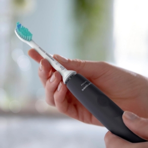 Philips HX3671/14 Sonicare 3100  Series schwarz elektrische Zahnbürste mit Drucksensor und 