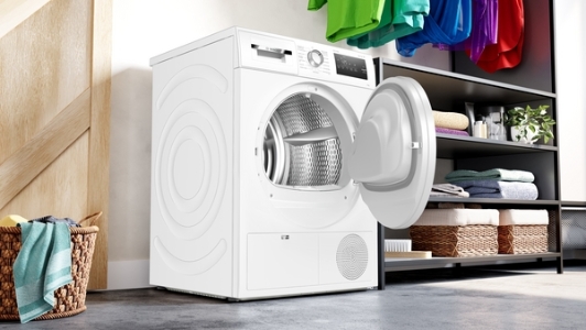 Bosch WTH83V93 Wärmepumpentrockner Stand 8kg weiß