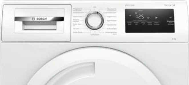 Bosch WTH83V93 Wärmepumpentrockner Stand 8kg weiß