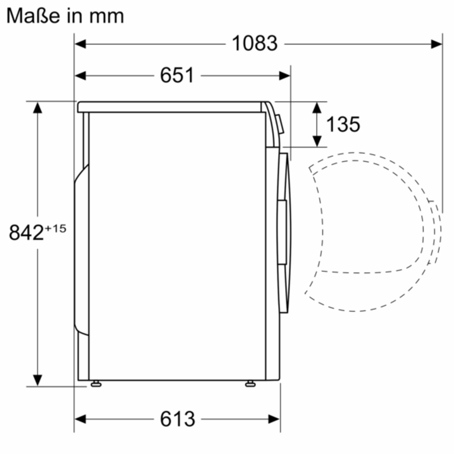 Bosch WTH83V93 Wärmepumpentrockner Stand 8kg weiß