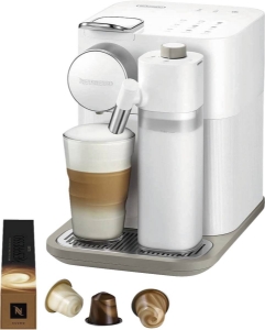 De´Longhi EN640.W Gran Lattissima Kapselmaschine Weiß Vollautomatische Reinigung des Milchkreislaufs, 