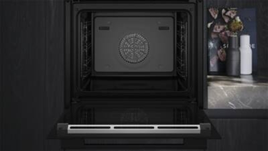 Siemens HS736G1B2 iQ700 Einbau Dampfbackofen  60 x 60 cm, Schwarz, Edelstahl