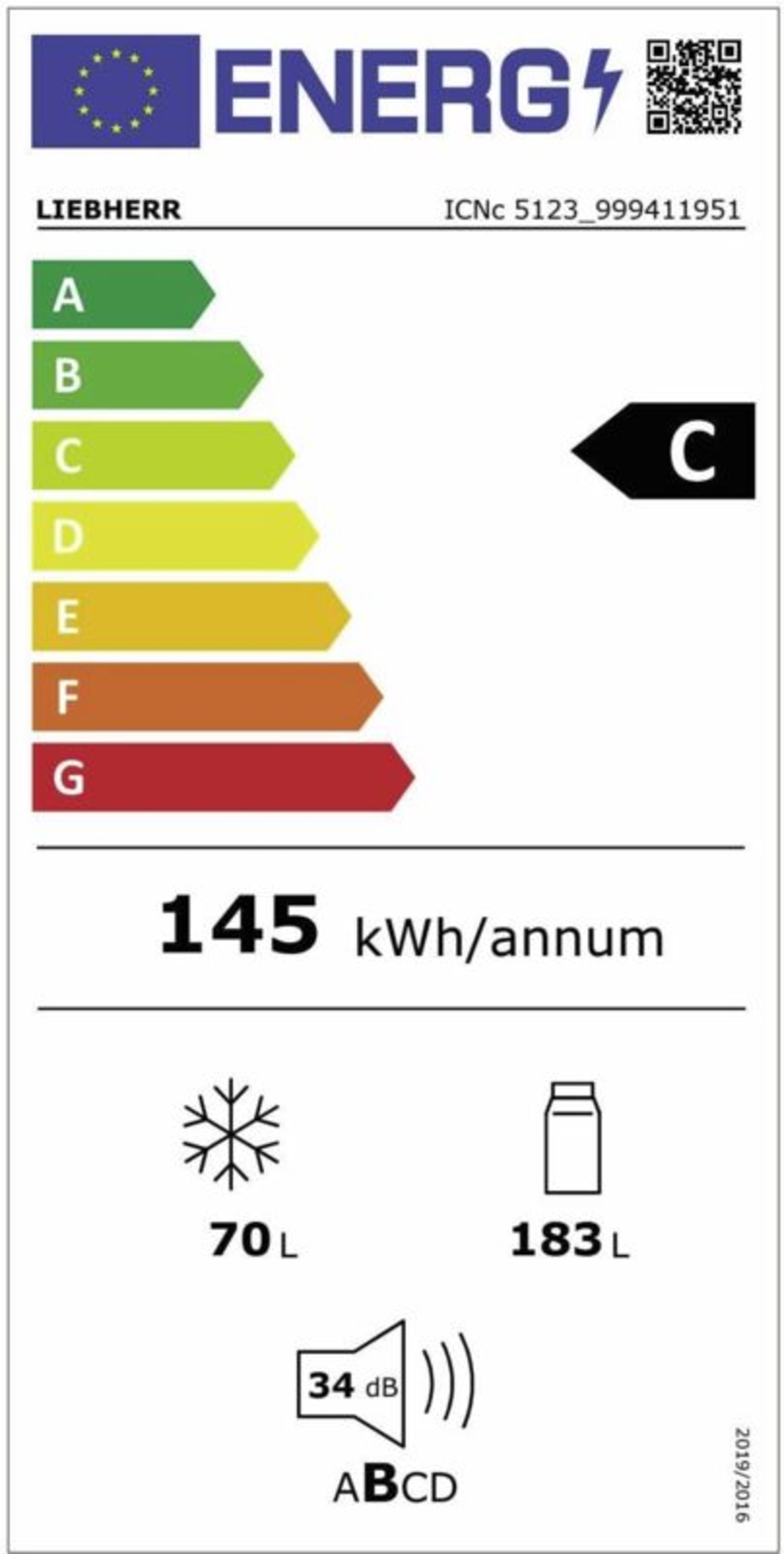 Liebherr ICNc 5123 Plus NoFrost Integrierbare Kühl-Gefrierkombination mit EasyFresh 