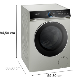Siemens WG44B20X40 Waschmaschine 9kg, 1400 U/min Silber-inox 