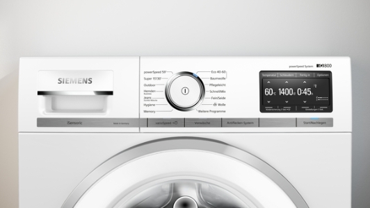 Siemens WM14VG94 iQ800, Waschmaschine, Frontlader, 9 kg, 1400 U/min. EEK:A