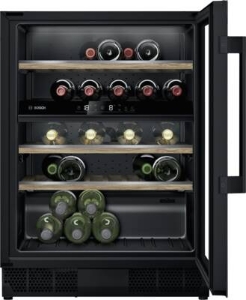 Bosch KUW21AHG0 Weinkühlschrank mit Glastür, 82 x 60 cm Schwarz
