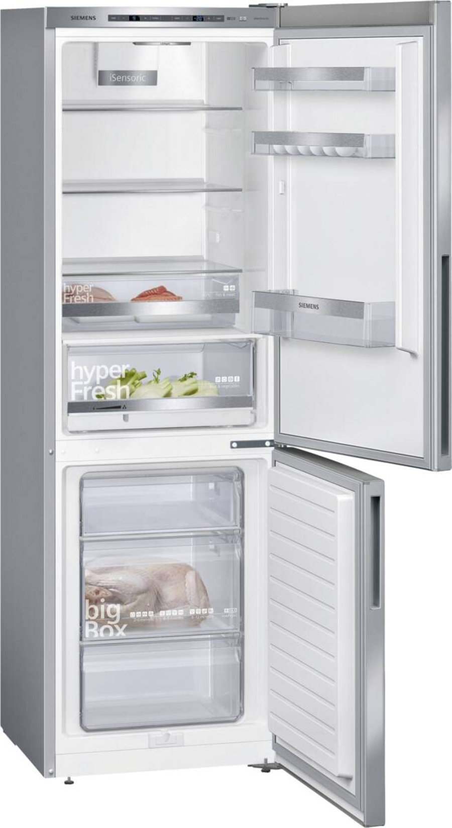 Siemens KG36E4LCA Kühl-/Gefrierkombination Stand Edelstahl-Look 