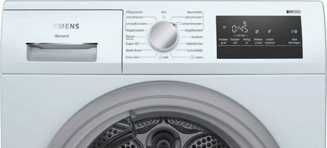 Siemens WT45HV93 iQ300 Wärmepumpen-Trockner, 8 kg A++ 