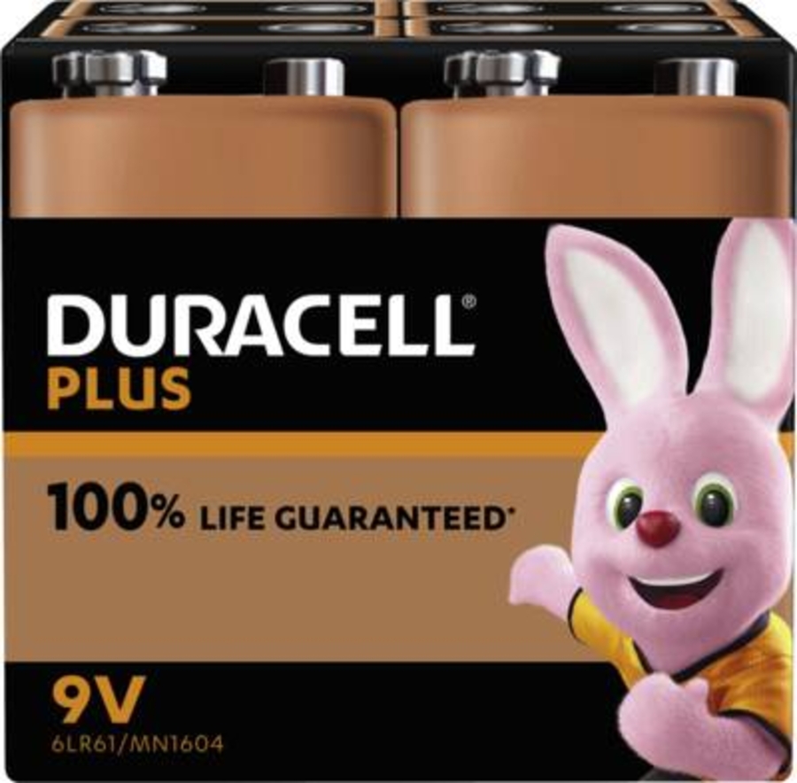 Duracell Plus-9V(MN1604/6LR61) BP4 