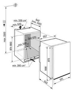 Liebherr DRe 3900 Pure  Dekorfähiger Kühlschrank Einbau Weiss 