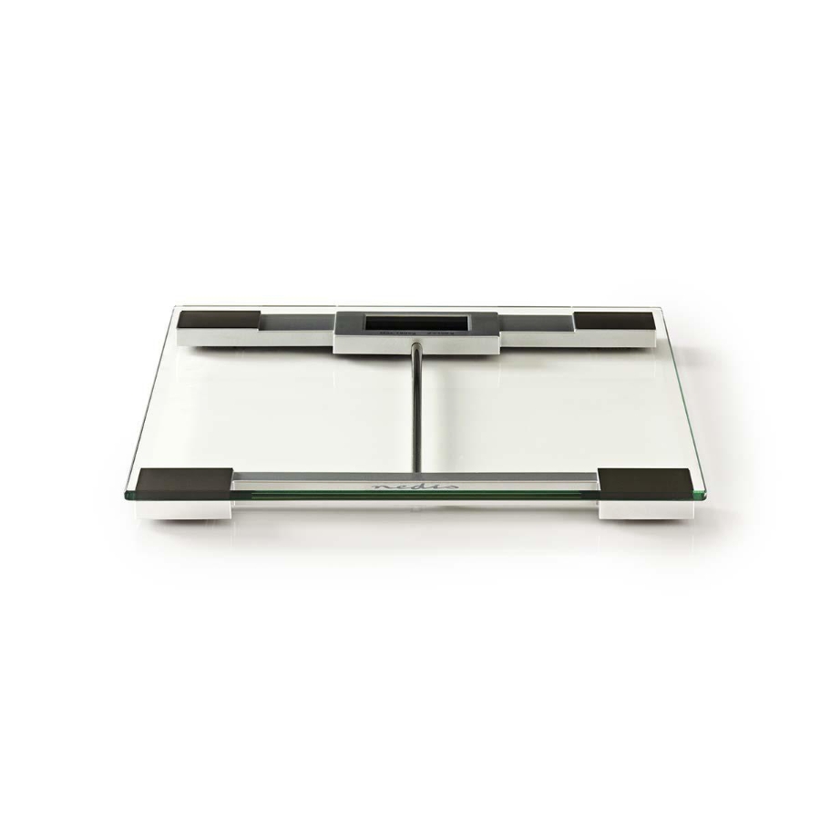 Nedis PESC110DCT  Personenwaage Max. Wiegekapazität: 180 kg Digital | Transparent | Gehärtetes Glas
