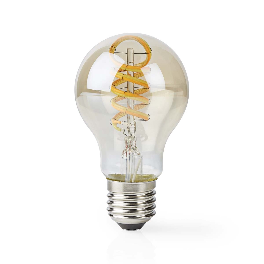 Nedis WIFILRT10A60 SmartLife LED Filament Lampe Wi-Fi | E27 | 360 lm | 4.9 W | Warm bis kühlen weiß |