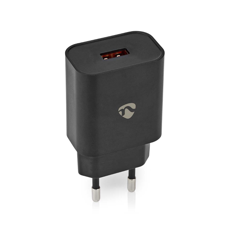 Nedis WCQC302ABK Netzladegerät Kein Kabel im Lieferumfang enthalten | Automatische Spannungswahl,