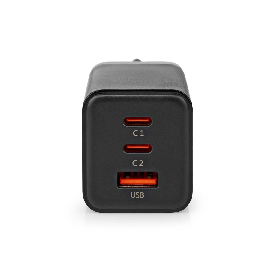 Nedis WCGPD65W100BK  Netzladegerät 65 W | GaN | Schnellladefunktion | 3.0 / 3.25 A A |