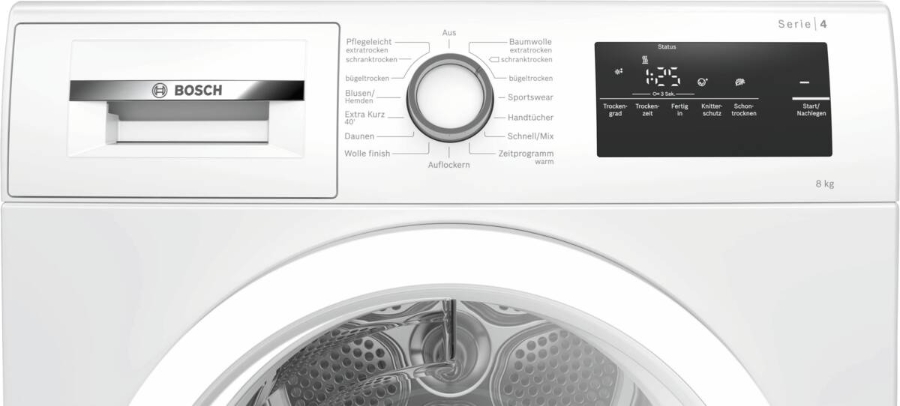 Bosch WTH85V93 Wärmepumpentrockner, 8 kg,A++ Weiss 