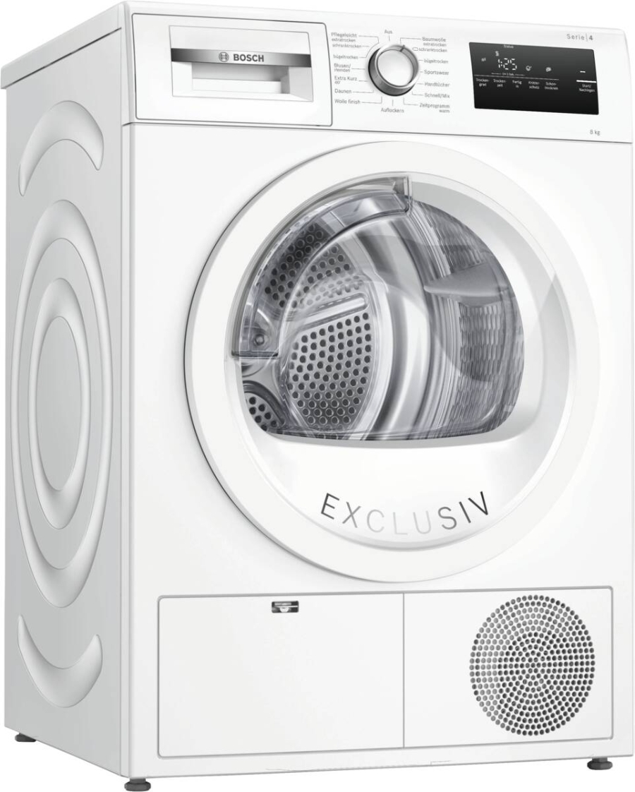 Bosch WTH85V93 Wärmepumpentrockner, 8 kg,A++ Weiss 