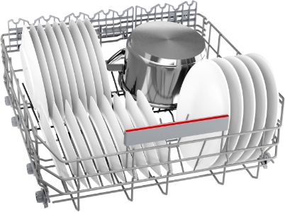 Bosch SMI4ECS21E Serie 4 Geschirrspüler Einbau teilintegriert 60 cm,mit Besteckschublade