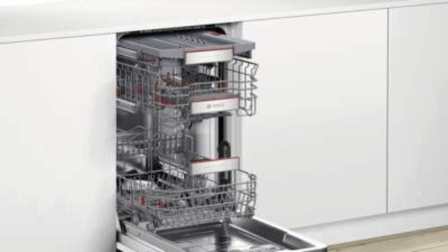 Bosch SPV6YMX08E Serie 6 Geschirrspüler Einbau vollintegriert mit  Besteckschublade 45 cm
