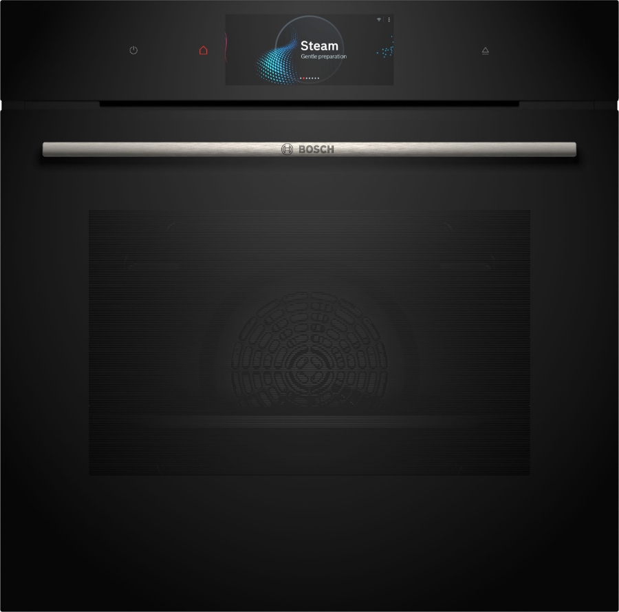 Bosch HRG7784B1 Serie 8  Einbau-Backofen mit Dampfunterstützung Schwarz