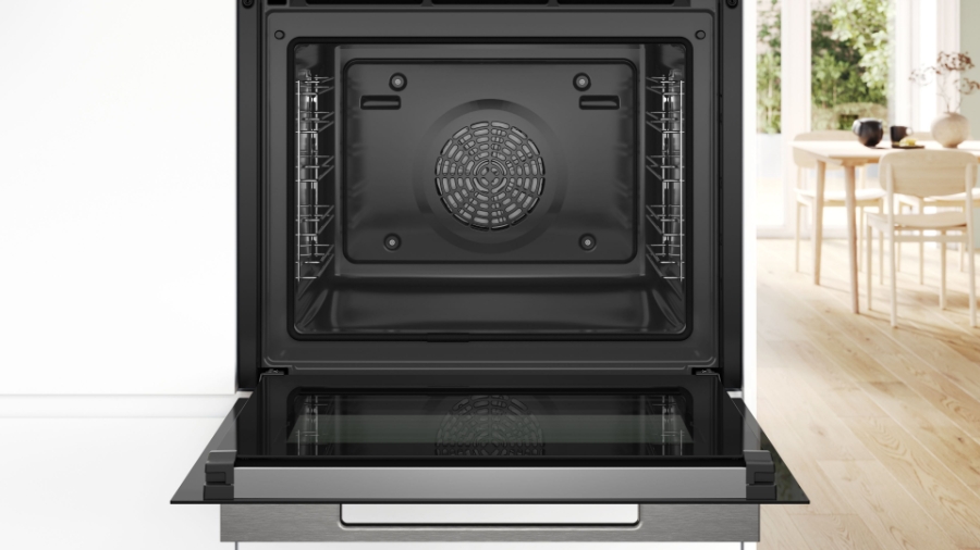 Bosch HRG7784B1 Serie 8  Einbau-Backofen mit Dampfunterstützung Schwarz