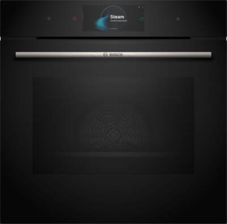Bosch HRG7784B1 Serie 8  Einbau-Backofen mit Dampfunterstützung Schwarz