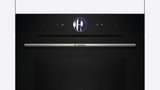 Bosch HRG7764B1 Einbau-Backofen mit Dampfunterstützung Schwarz 