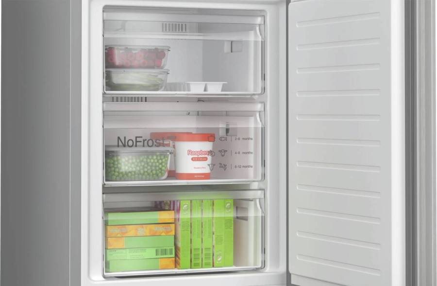Bosch KGN392LBF Kühl-/Gefrierkombination Stand Inox-Look NoFrost,VitaFresh