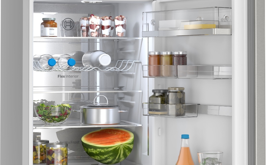 Bosch KGN39AIBT Kühl-/Gefrierkombination Stand Edelstahl-Grau,NoFrost,VitaFresh