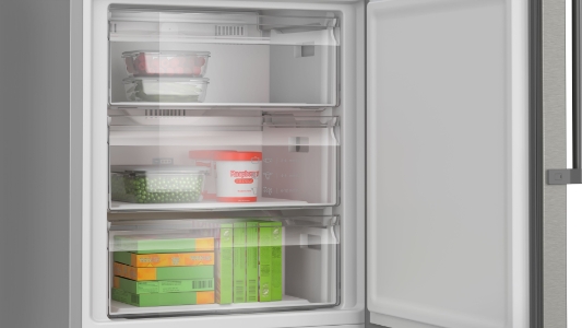 Bosch KGN49AIBT Kühl-/Gefrierkombination Stand 70cm Edelstahl-Grau,NoFrost,VitaFresh