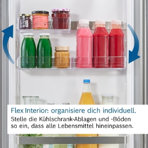 Bosch KGN49AIBT Kühl-/Gefrierkombination Stand 70cm Edelstahl-Grau,NoFrost,VitaFresh