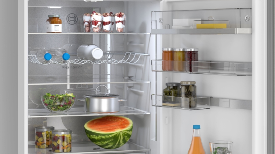 Bosch KGN49AIBT Kühl-/Gefrierkombination Stand 70cm Edelstahl-Grau,NoFrost,VitaFresh