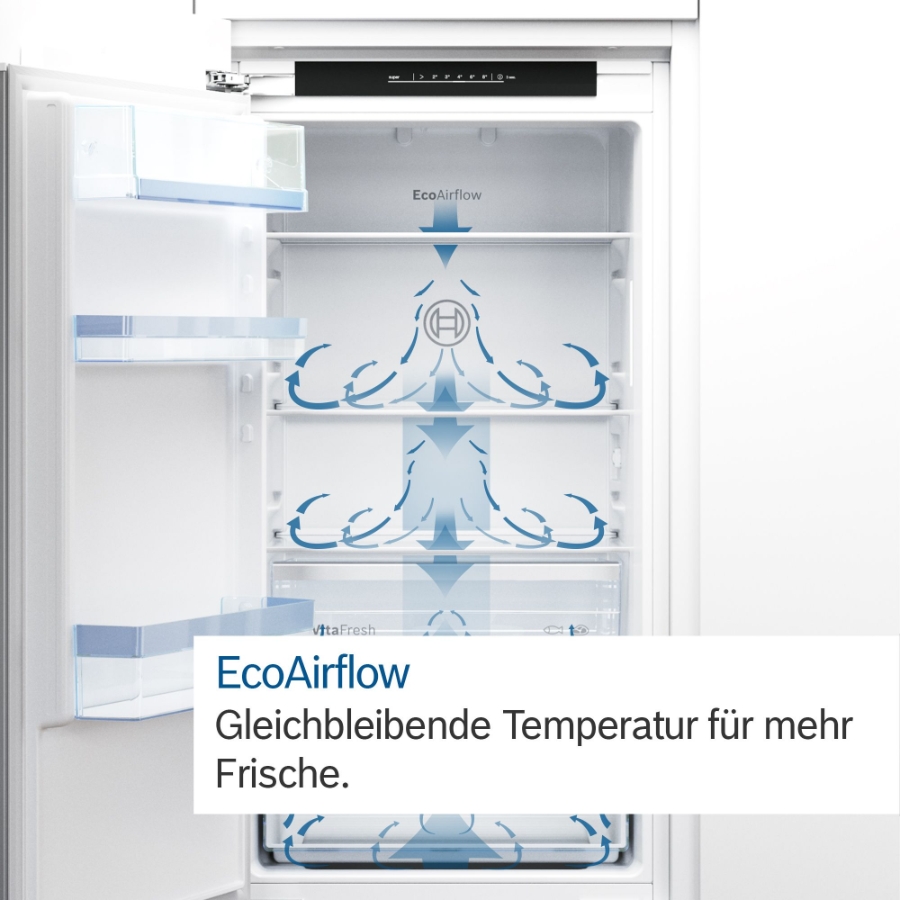 Bosch KIR41ADD1 Einbau-Kühlschrank, 122.5 x 56 cm,  Flachscharnier mit Softeinzug