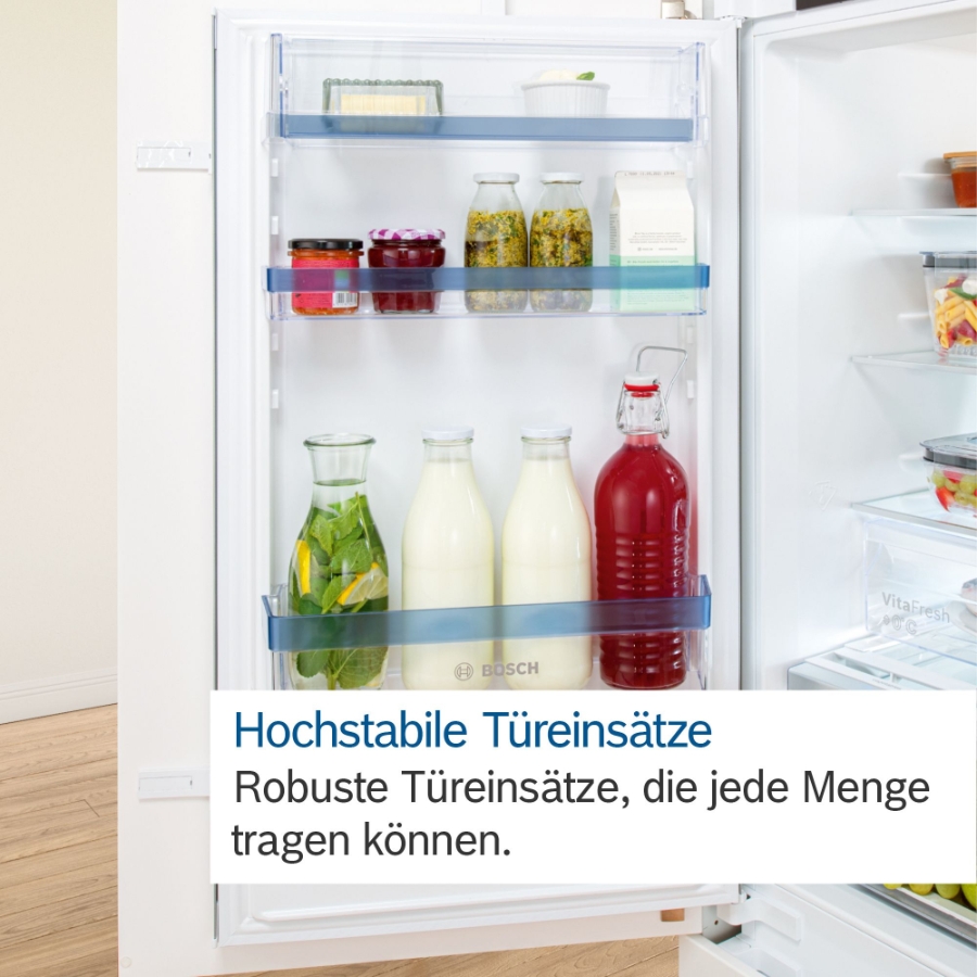 Bosch KIR41ADD1 Einbau-Kühlschrank, 122.5 x 56 cm,  Flachscharnier mit Softeinzug