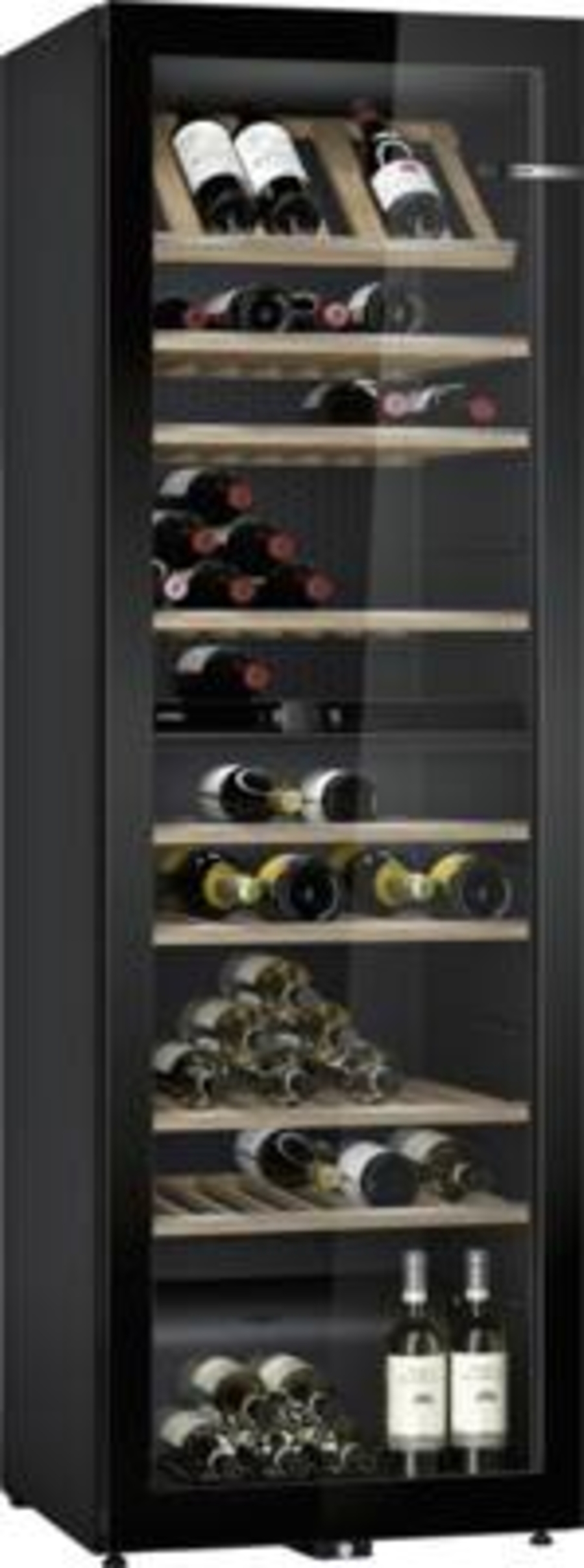 Bosch KWK36ABGA Weinkühlschrank mit Glastür, 186 x 60 cm Schwarz 