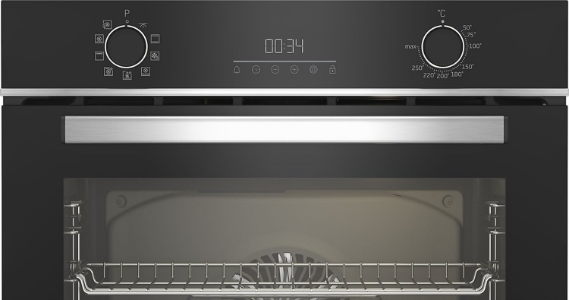 Beko BBIMA13300XS Backofen AirFry 60 cm Schwarz mit AirFry Blech 