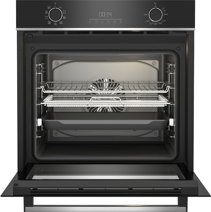 Beko BBIMA13300XS Backofen AirFry 60 cm Schwarz mit AirFry Blech 