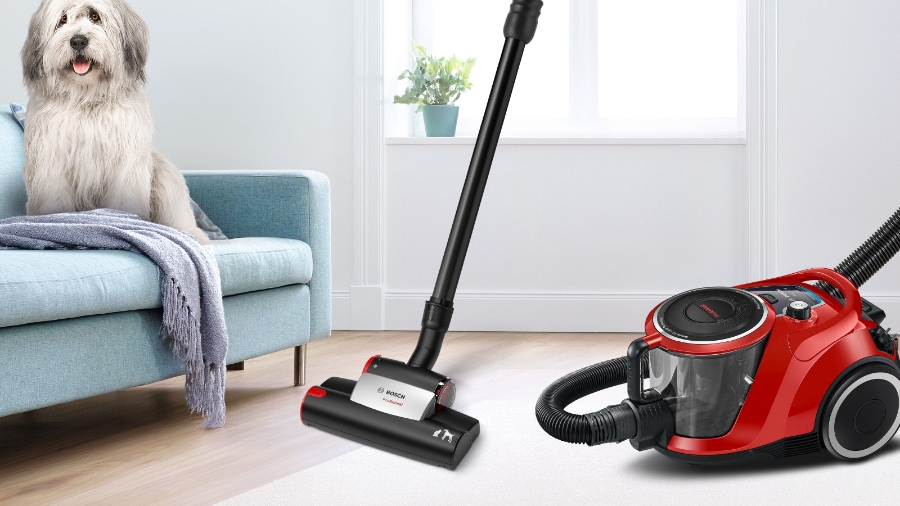 Bosch BGC41PET Serie 6 Bodenstaubsauger beutellos ProAnimal rot 
