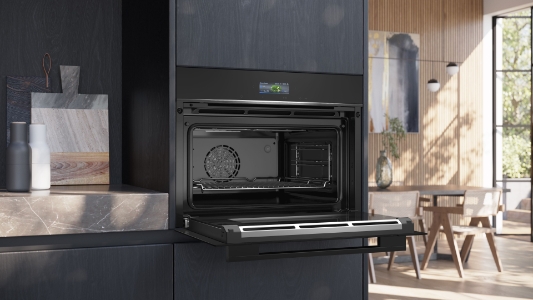 Siemens CB734G1B1 iQ700, Einbau-Kompaktbackofen, 60 x 45 cm Schwarz, Edelstahl